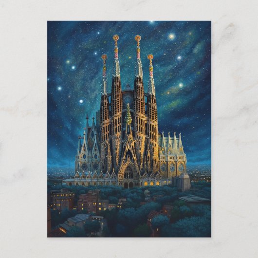 De sterrendroom van Gaudi | Barcelona Sagrada Fami Briefkaart (Voorkant)