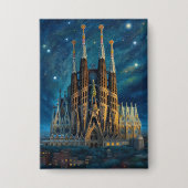De sterrendroom van Gaudi | Barcelona Sagrada Fami Button (Voorkant)