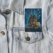 De sterrendroom van Gaudi | Barcelona Sagrada Fami Button (Insitu)