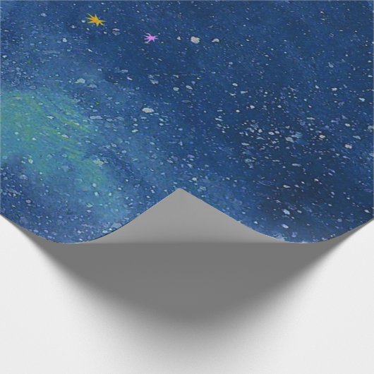 De sterrenhemel cadeaupapier (Hoek)