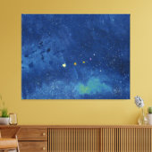 De sterrenhemel canvas afdruk (Insitu (Woonkamer))