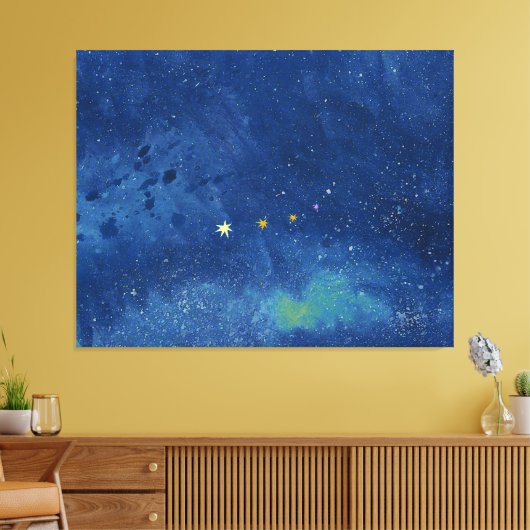 De sterrenhemel canvas afdruk (Insitu (Woonkamer))