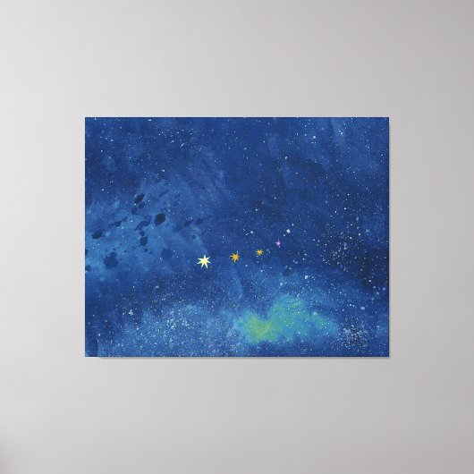 De sterrenhemel canvas afdruk (Voorkant)