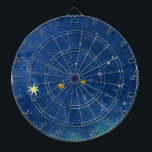 De sterrenhemel dartbord<br><div class="desc">De sterrenhemel,  gemengde techniek. Ik kijk naar de Starry Sky. Als we opkijken,  kijken we naar de ruimte en er zijn sterrenstelsels van twinkelende sterren.</div>