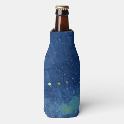 De sterrenhemel flesjeskoeler (Fles Voorkant)
