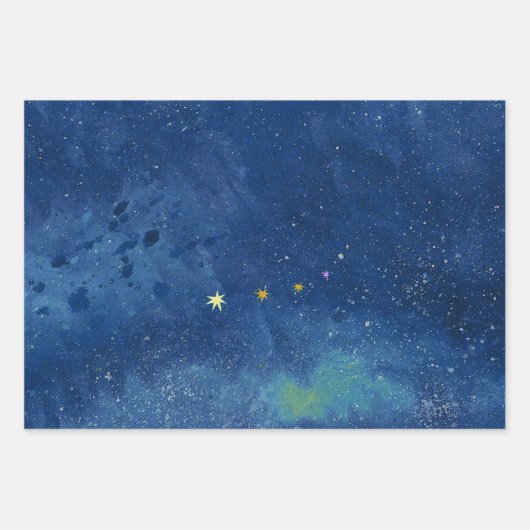 De sterrenhemel inpakpapier vel (Voorkant 3)