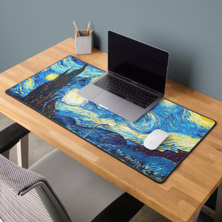De sterrenhemel Van Gogh bureaumat