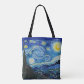 De sterrenhemel van Van Gogh – Aanpasbaar Tote Bag (Achterkant)