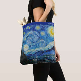 De sterrenhemel van Van Gogh – Aanpasbaar  Tote Bag