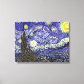 De sterrenhemel van Vincent van Gogh Canvas Afdruk (Voorkant)