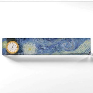 De sterrenhemel van Vincent Van Gogh Naambordje