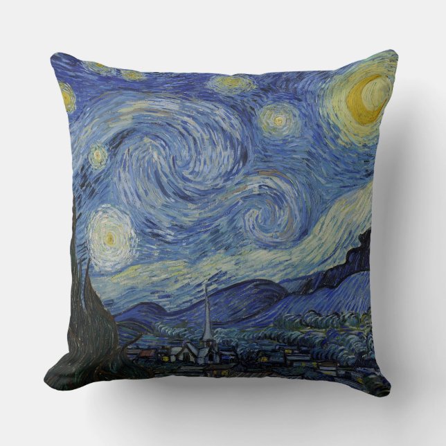 De sterrenhemel  Vincent van Gogh 1889 Kussen (Voorkant)