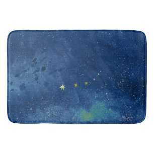 De sterrenhemelillustratie badmat