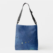 De sterrenhemelillustratie crossbody tas (Achterkant)