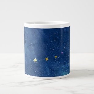 De sterrenhemelillustratie grote koffiekop