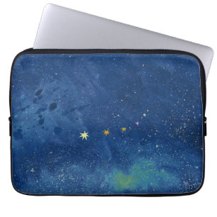 De sterrenhemelillustratie laptop sleeve