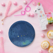 De sterrenhemelillustratie papieren bordje (Feest)