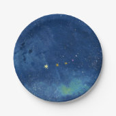 De sterrenhemelillustratie papieren bordje (Voorkant)