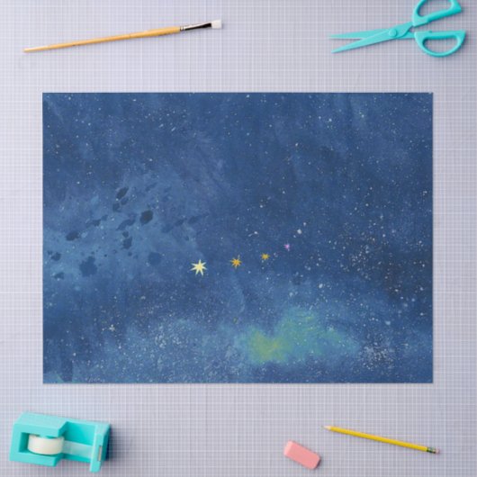 De sterrenhemelillustratie tissuepapier (Craft)
