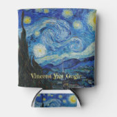 De Sterrennacht (1889) van Vincent Van Gogh Blikjeskoeler (Voorkant)