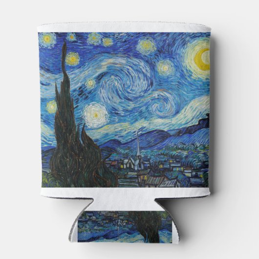 De Sterrennacht (1889) van Vincent Van Gogh Blikjeskoeler (Achterkant)