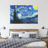 De Sterrennacht, 1889, van Vincent van Gogh Canvas Afdruk (Insitu (Slaapkamer))