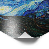 De Sterrennacht (1889) van Vincent Van Gogh Foto Afdruk (Hoek)
