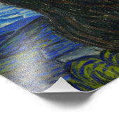 De Sterrennacht, 1889, van Vincent van Gogh Foto Afdruk (Hoek)