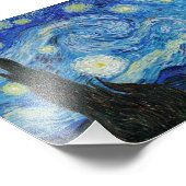 De Sterrennacht (1889) van Vincent Van Gogh Foto Afdruk (Hoek)