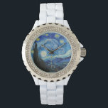 De Sterrennacht (1889) van Vincent Van Gogh Horloge<br><div class="desc">Bekende schilders uit alle tijd</div>