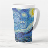 De Sterrennacht (1889) van Vincent Van Gogh Latte Mok (Rechterhoek)