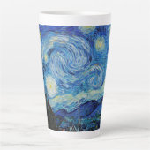 De Sterrennacht (1889) van Vincent Van Gogh Latte Mok (Voorkant)