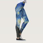 De Sterrennacht, 1889, van Vincent van Gogh Leggings<br><div class="desc">De Sterrennacht,  1889 van Vincent van Gogh. Het schildert het uitzicht af uit het oostelijke raam van zijn asielkamer op Saint-Rémy-de-Provence,  vlak voor zonsopgang,  met toevoeging van een denkbeeldig dorp.</div>