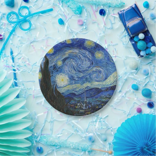 De Sterrennacht, 1889, van Vincent van Gogh Papieren Bordje (Feest)