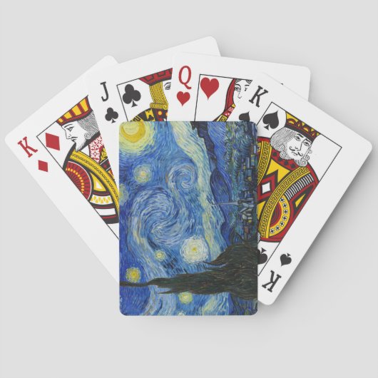De Sterrennacht, 1889, van Vincent van Gogh Pokerkaarten (Achterkant)