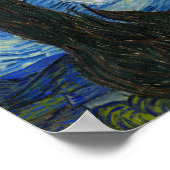 De Sterrennacht, 1889, van Vincent van Gogh Poster (Hoek)