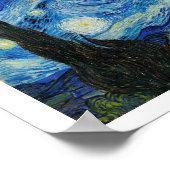 "DE STERRENNACHT", 1889, VAN VINCENT VAN GOGH POSTER (Hoek)