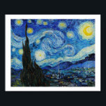 "DE STERRENNACHT", 1889, VAN VINCENT VAN GOGH POSTER<br><div class="desc">"DE STERRENNACHT" VAN VINCENT VAN GOGH VAN 1889 OP POSTER VAN HET COLLECTIE VAN HET JOHN PAUL GETTY MUSEUM</div>
