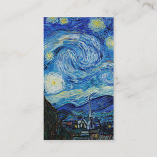 De Sterrennacht (1889) van Vincent Van Gogh Visitekaartje