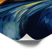 De sterrennacht - Beagle Dog 002 - Qian wan Gogh Perfect Poster (Hoek)