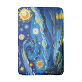 De Sterrennacht boven de kalme oceaan Badmat (Voorkant Verticaal)