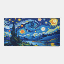 De Sterrennacht boven de kalme oceaan Bureaumat