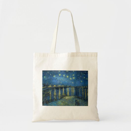 De sterrennacht boven de Rhône van Van Gogh Tote Bag (Voorkant)