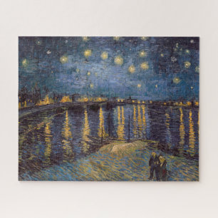 De sterrennacht boven de Rhône van Vincent Van Gog Legpuzzel