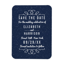 De Sterrennacht bruiloft bewaar de datum Magneet