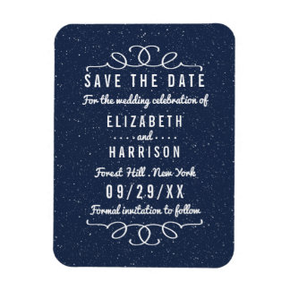 De Sterrennacht bruiloft bewaar de datum Magneet