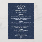 De Sterrennacht bruiloft Collectie - Menu (Voorkant)