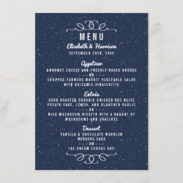 De Sterrennacht bruiloft Collectie - Menu