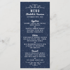 De Sterrennacht bruiloft Collectie - Menu