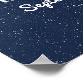 De Sterrennacht bruiloft Collectie Welkom Poster (Hoek)